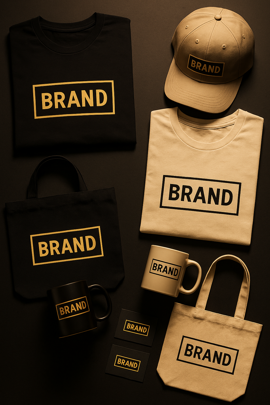Campaign photo, custom merch by The Talking Arts